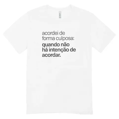 Camisa Feminina Baby Look Crime Matinal