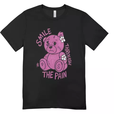 Camisa Feminina Baby Look Ursinha Punk