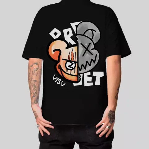 Camiseta Masculina Oversized Monster Bear