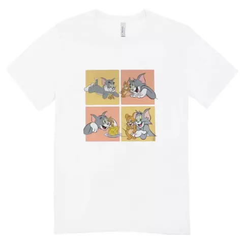 Camisa Feminina Baby Look Tom & Jerry Vibes