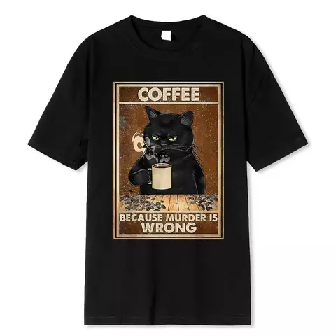 Camisa Cat Coffee