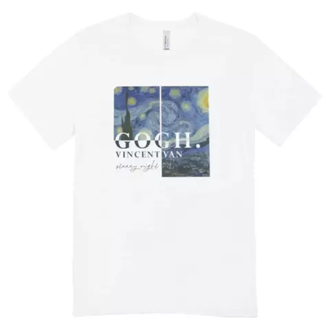 Camisa Feminina Baby Look Van Gogh