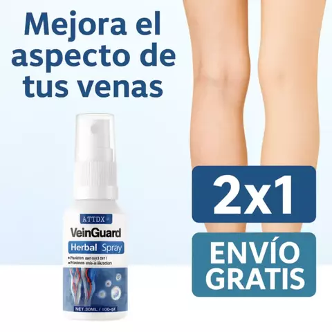 PROMO 2X1 | VeinGuard Herbal Spray: Desinflama y Mejora la Circulación