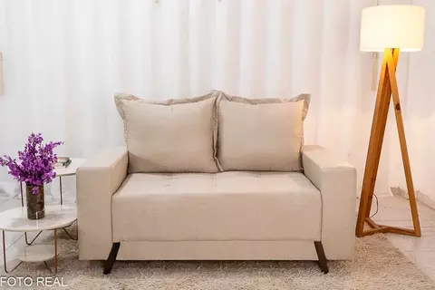 Sofá 2 lugares 8100 1.55m Linho Bege 24