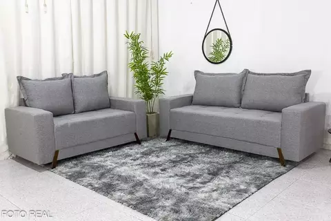 Sofá 3 e 2 lugares 8100 Linho Bege 24