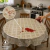 Toalha De Mesa Pvc Impermeável Redonda Transparente 4 Lugares 1,40m - ShopCasaLinda