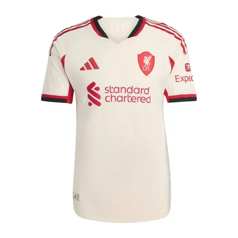 Camisa Liverpool Away 25/26 Torcedor Masculina - Bege