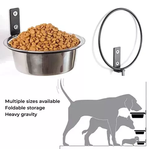 Tigela de parede para cães, tigela elevada para alimentação de animais de estimação