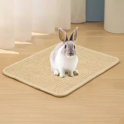 Tapete Arranhador de Sisal para Coelhos – 40×30 cm (almofada para unhas)