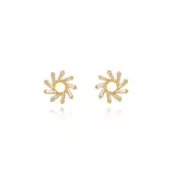 Brinco Semijoia Cristais