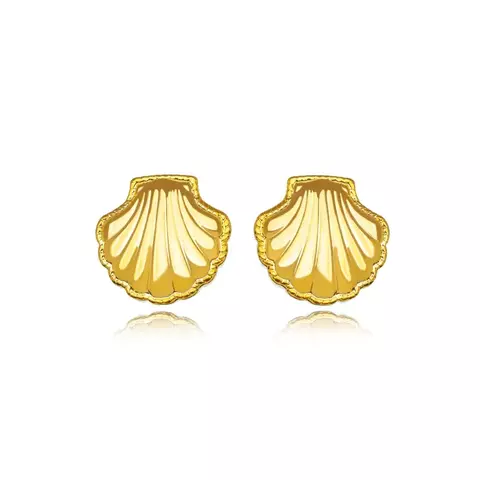 Brinco Semijoia Concha Liso