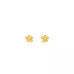 Brinco Semijoia Infantil Flor Lisa