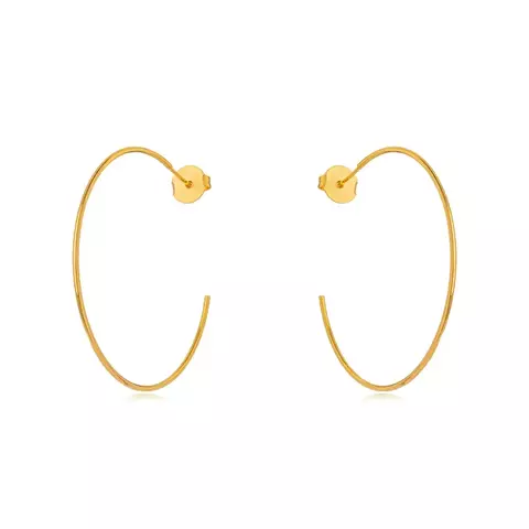 Brinco Semijoia Argola Lisa