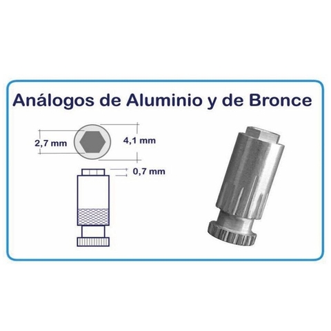 Analogos Bronce Hexagono Externo x 10 - comprar online