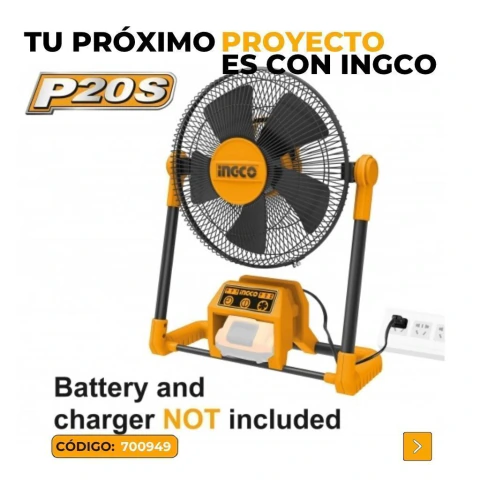 Ventilador de Pie 13PLG / 330MM (P20S) 20 V (SIN BATERIA NI CARGADOR)