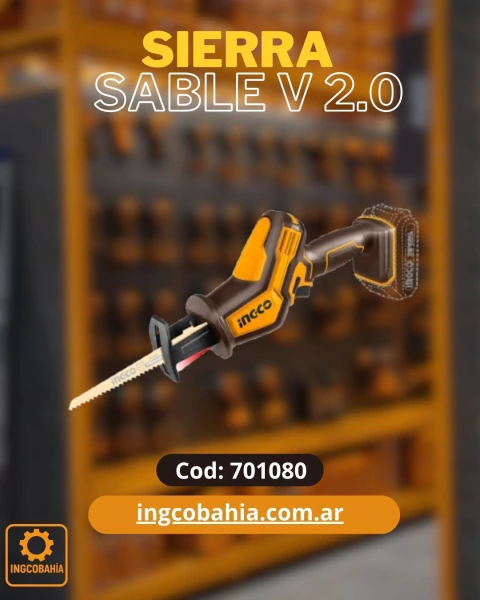 Sierra Sable 20V (SIN BATERIA NI CARGADOR) C/LUZ