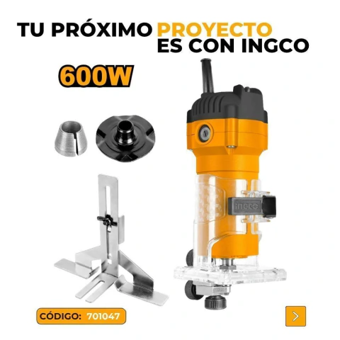 Fresadora Routeadora de Palma 600W + Accesorios