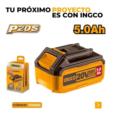 Bateria de Litio 20V (P20S) 5AH Base Cuadrada