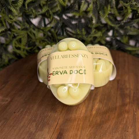 Sabonete Artesanal Massageador Erva Doce 130g