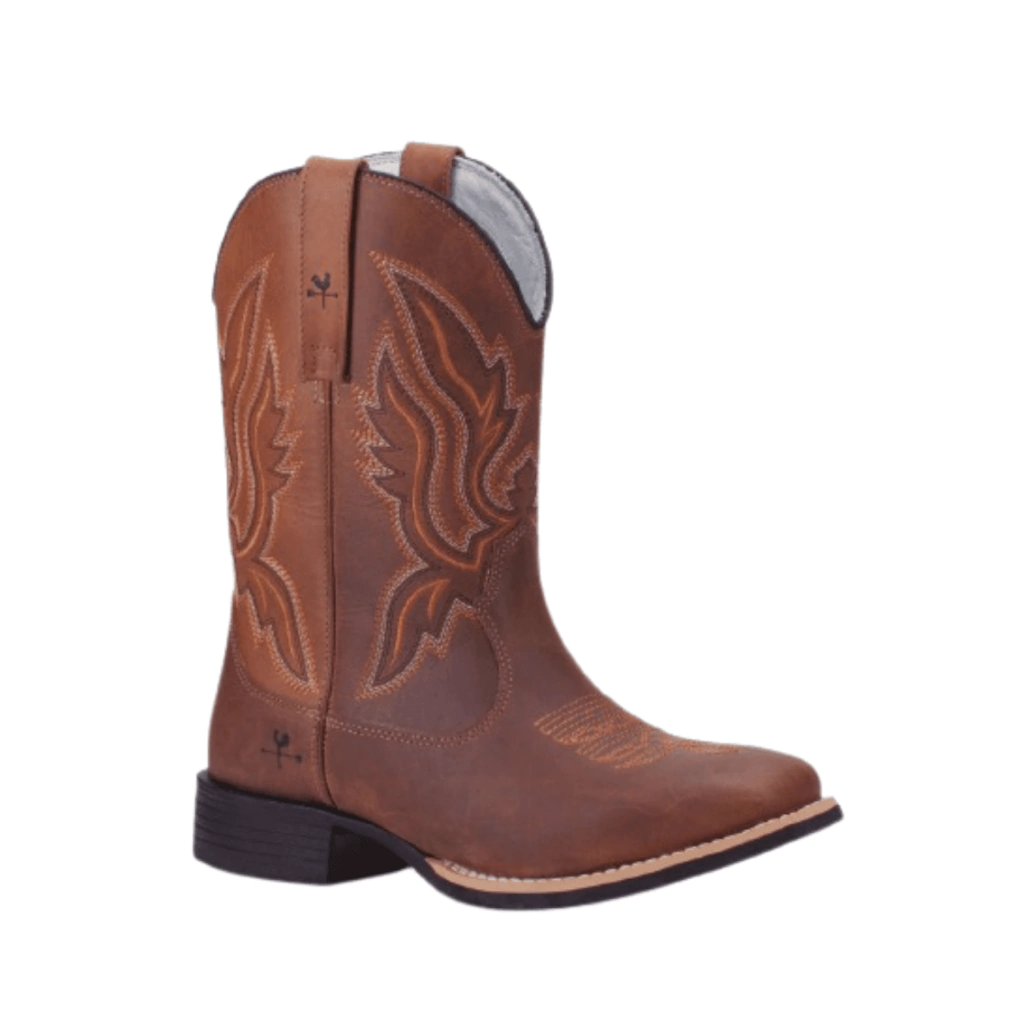 BOTA TEXANA MASCULINA FÓSSIL CARAMELO