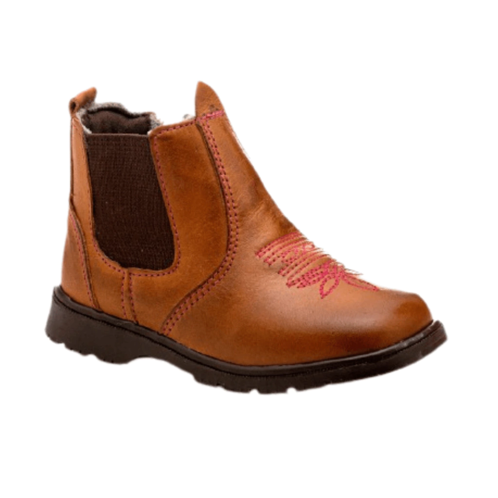 BOTINA COUNTRY JUVENIL FEMININA LÁTEGO WHISKY