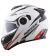 CAPACETE NORISK FF345 MONTIUM BRANCO/VERMELHO