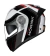 CAPACETE NORISK FORCE II KORE BRANCO/VERMELHO