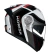 CAPACETE NORISK FORCE II KORE BRANCO/VERMELHO na internet