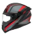 CAPACETE PEELS MACH-5 REACH PRETO/VERMELHO