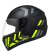 CAPACETE FLY F-9 PITSTOP PRETO/AMARELO