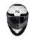 CAPACETE NORISK FORCE II KORE BRANCO/VERMELHO - comprar online