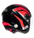 CAPACETE FLY JET FREEDOM PRETO/VERMELHO - comprar online