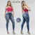 Calça Jeans Lança Perfume Skinny Feminina Cintura Alta Azul Claro