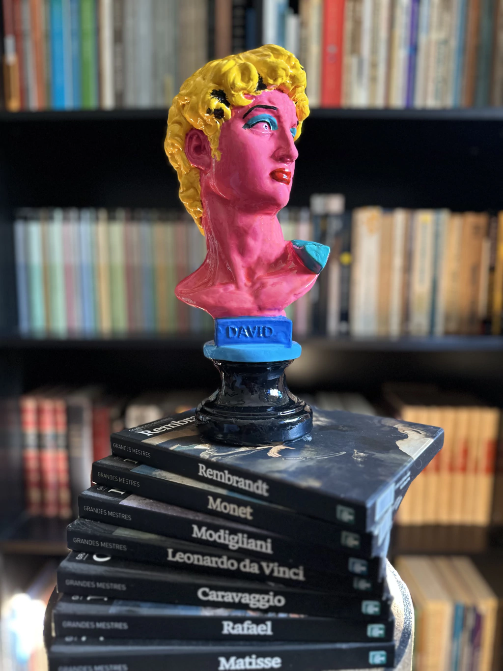 Escultura Busto Davi - Edição Glam Pop Art (Marilyn Monroe by Warhol Style)