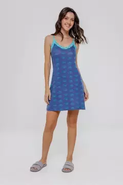 Camisola de Alça Feminina com Estampa de Conchas - comprar online