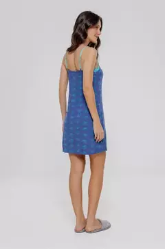 Camisola de Alça Feminina com Estampa de Conchas - Lua e Mar