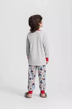 Pijama Manga Longa e Calça Infantil Masculino Carros - Lua e Mar