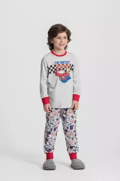 Pijama Manga Longa e Calça Infantil Masculino Carros na internet