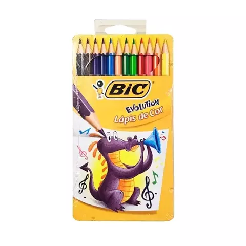 Lápices De Colores Bic Evolution - CAJA DE CHAPA