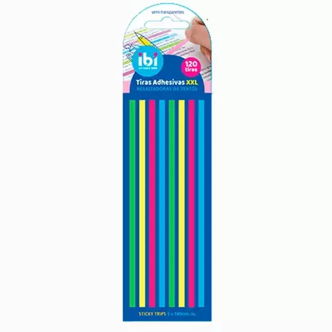 Tiras Adhesivas Xxl Señalador Notas Resaltador X 120 Neón