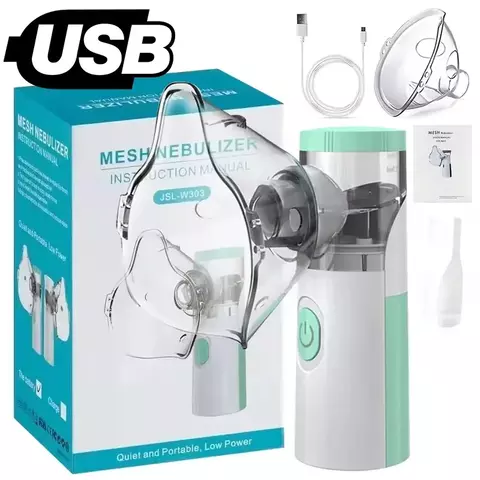 Nebulizador, atomizador, inalador de asma portátil, de malha silenciosa médica. - comprar online