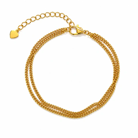 Pulseira Dupla Dourada