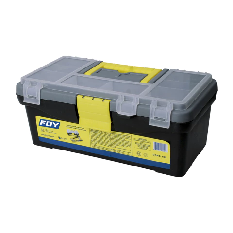 Caja Portaherramientas Plastica Con Organizador Broche 30cm