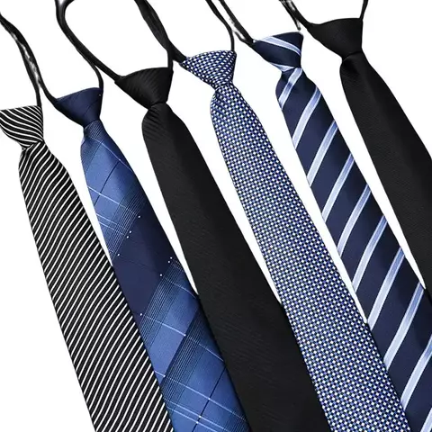 Gravata Masculina Jacquard com Zíper: Elegância e Praticidade em um Só Acessório