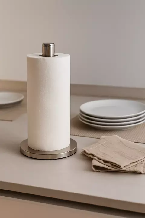 Porta Rollo de Cocina – Acero Inoxidable Antideslizante