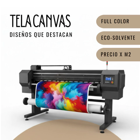 Tela canvas impresa - Full color x m2 ( lienzo )