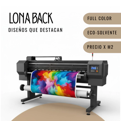 Lona back impres - Full color x m2