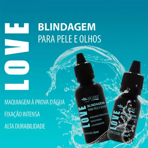 Blindagem Maquiagem à Prova D'água Fixação Intensa Alta Durabilidade - Max Love