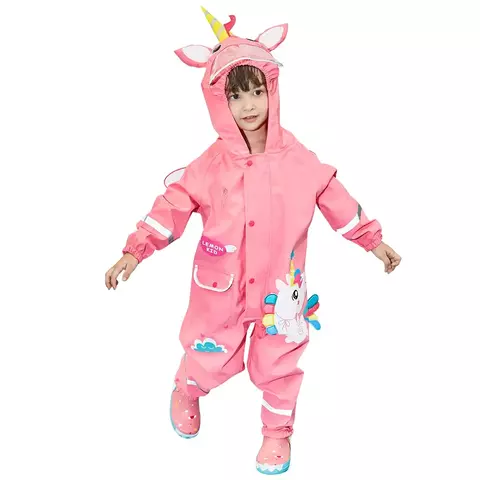 Capa de chuva dos desenhos animados Lemonkid para crianças.