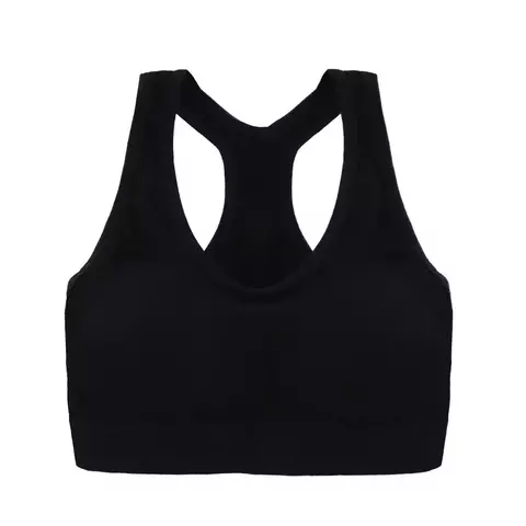 Sutiã feminino esportivo sem costura, Top push up respirável à prova de choque curto， Poliéster， Respirável. - comprar online